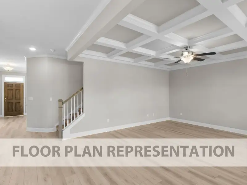 Living Room | Bradford II Plan by Ivey Homes