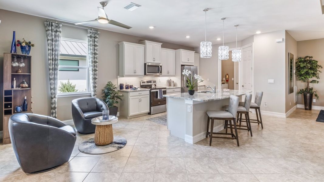 Furnished interior view inside a new home in Cape Coral Spot - Tradition, Cape Coral (Image 12).