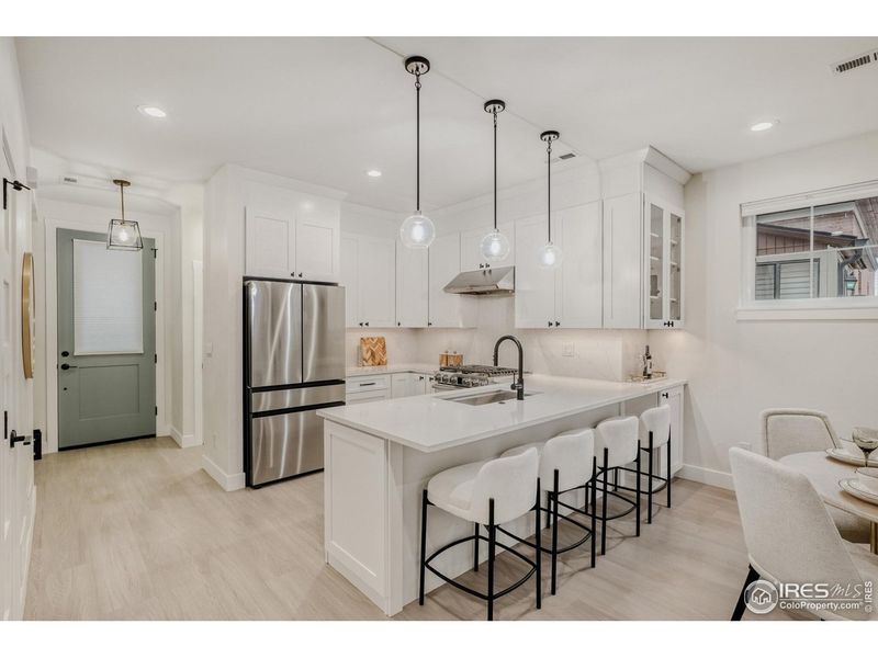 Furnished interior view inside a new home in , Denver (Image 34).