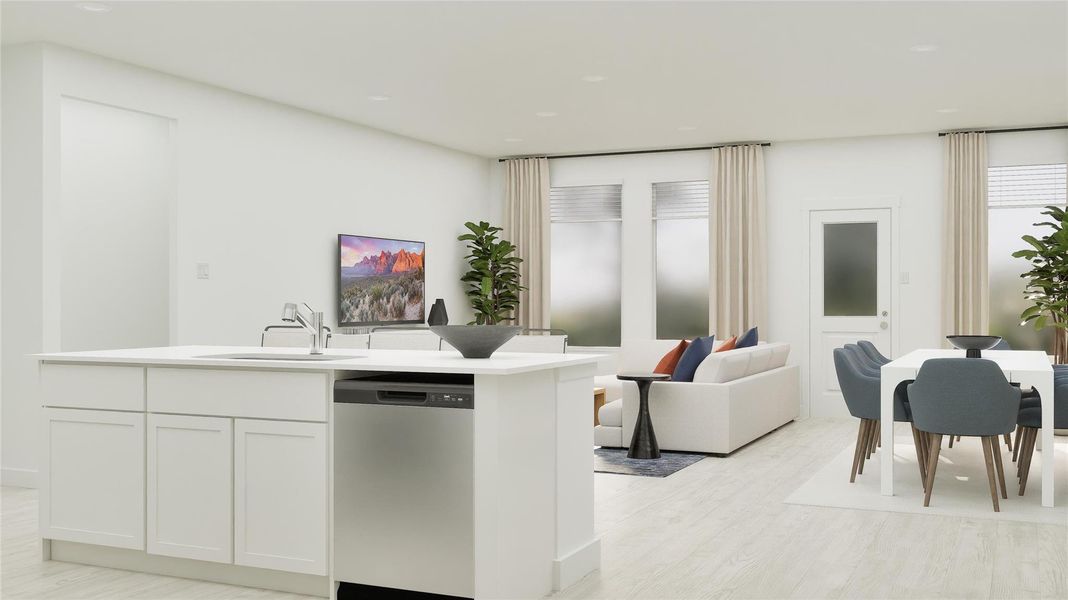 Furnished interior view inside a new home in Elm Creek: Coastline Collection, Elgin (Image 30).