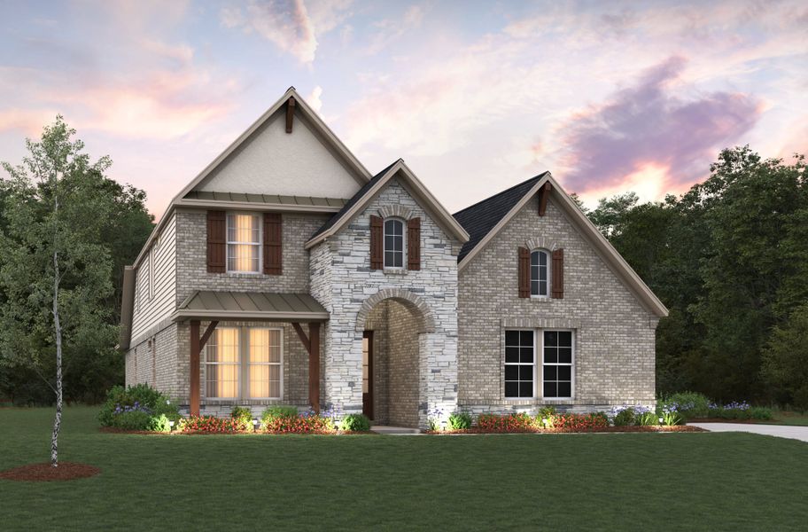 Representative exterior photo of a completed home built from the Sedona by Beazer Homes in Timber Hollow: Heritage Collection, Magnolia, TX (Image 20). Representative exterior photo of a completed home built from the Sedona by Beazer Homes in Timber Hollow: Heritage Collection, Magnolia, TX (Image 20).