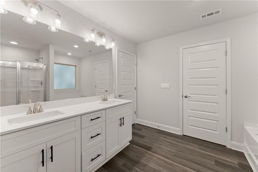 Furnished interior view inside a new home in Magnolia Villas, Cornelia (Image 6).