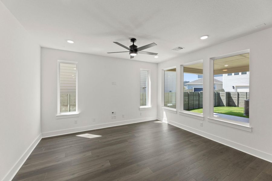 Spacious, unfurnished interior of a new home in Terrace Collection at Harvest, Argyle (Image 13).