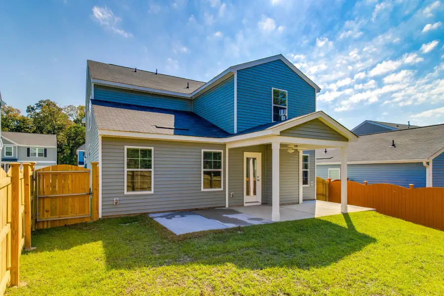Exterior details and patio area of a home in Killians Crossing, Blythewood (Image 23).