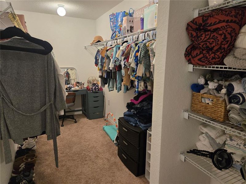 AMAZING Primary WALK-IN "double" closet!