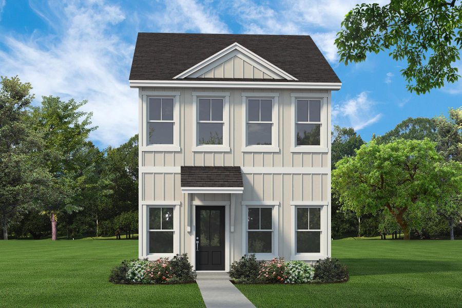 Representative exterior photo of a completed home built from the Nichols by Hunter Quinn Homes in Founder's Park, Summerville, SC (Image 2). Representative exterior photo of a completed home built from the Nichols by Hunter Quinn Homes in Founder's Park, Summerville, SC (Image 2).