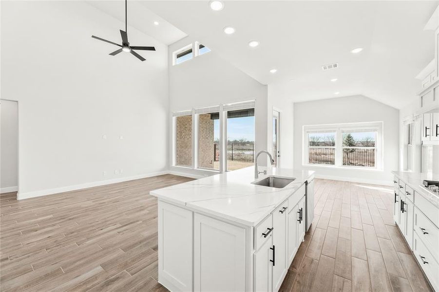 Furnished interior view inside a new home in Creekview Meadows, Pilot Point (Image 7).