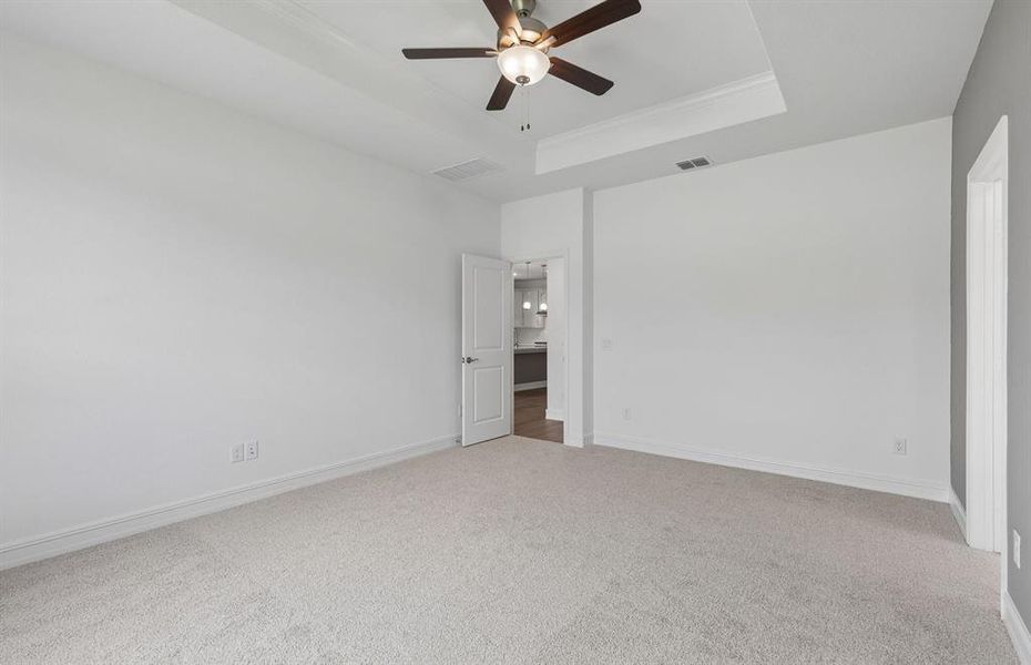 Spacious owners suite with private bath