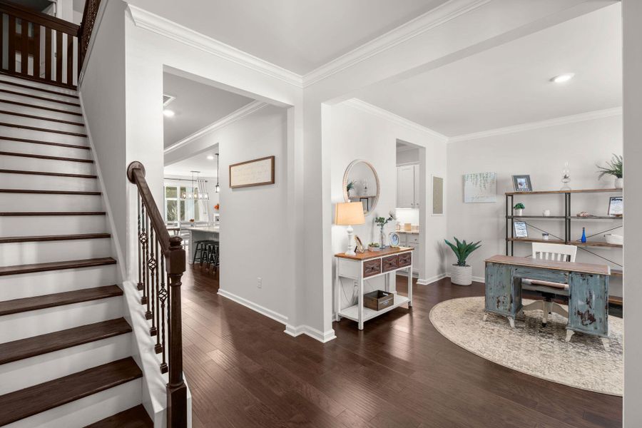 Furnished interior view inside a new home in The Ponds, Summerville (Image 7). Furnished interior view inside a new home in The Ponds, Summerville (Image 7).