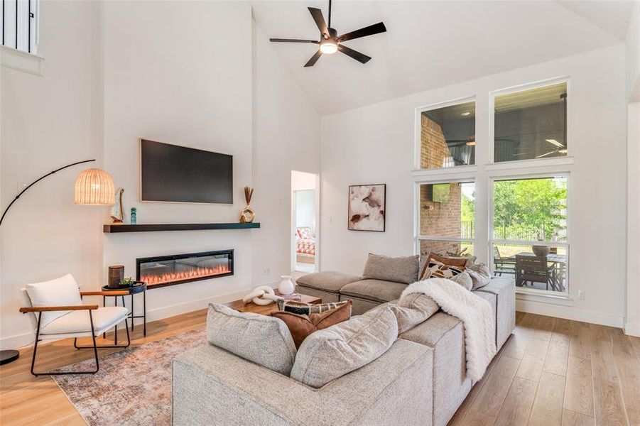 Furnished interior view inside a new home in , Fate (Image 8).