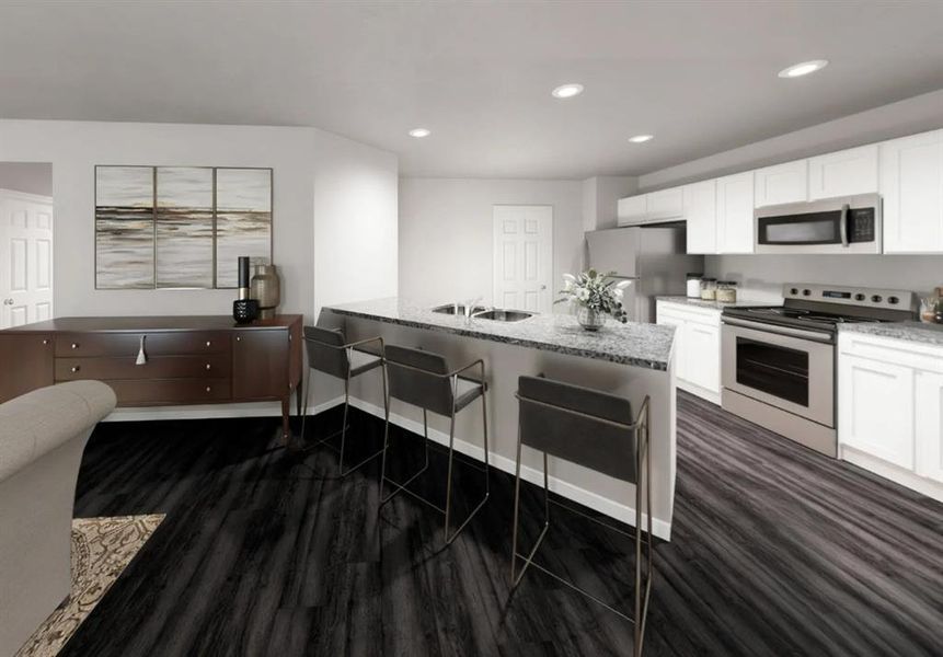 Furnished interior view inside a new home in Treaty Oak, Granbury (Image 7).