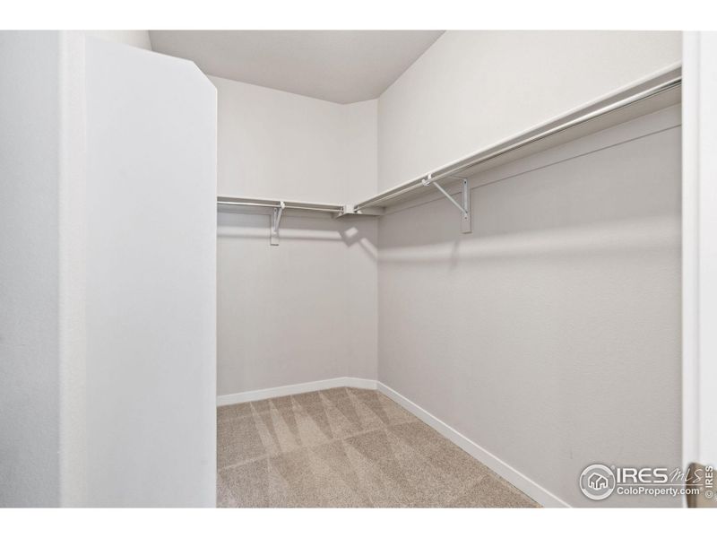 Primary bedroom has walk-in closet