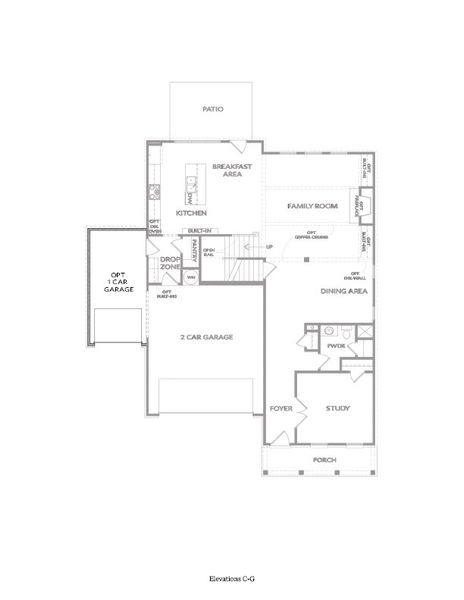 Optional 3rd Car Garage (per lot fit)