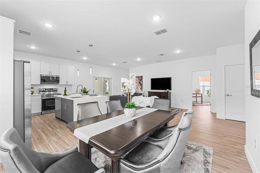 Furnished interior view inside a new home in , Orlando (Image 13). Furnished interior view inside a new home in , Orlando (Image 13).