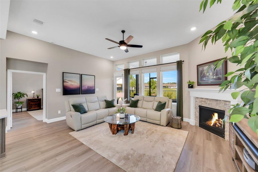 Furnished interior view inside a new home in , Willis (Image 23).