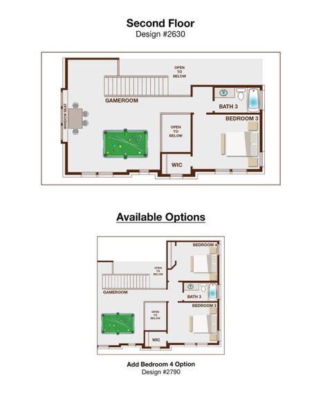 2D floor plan layout of this home in Goodland in Prairie Ridge, Midlothian, TX (Image 5). 2D floor plan layout of this home in Goodland in Prairie Ridge, Midlothian, TX (Image 5).