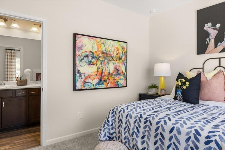 Furnished interior view inside a new home in Allen Manor, Hoschton (Image 42).