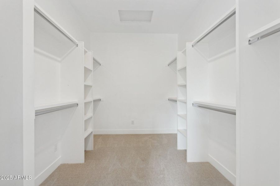Primary closet Primary closet