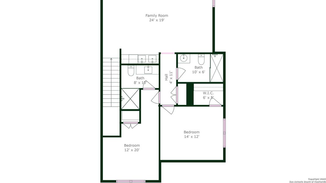 2D floor plan layout of this home in , San Antonio, TX (Image 5).