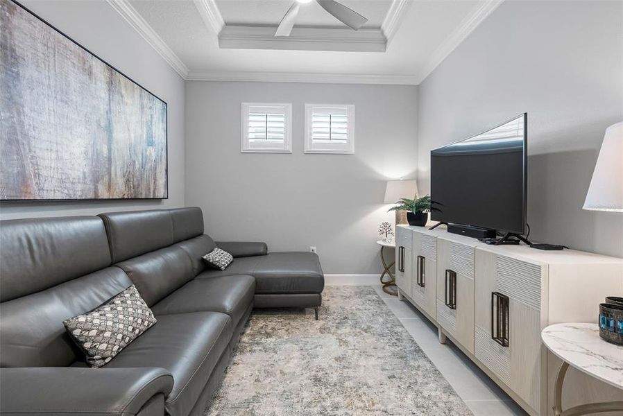 Furnished interior view inside a new home in Esplanade at Wiregrass Ranch, Wesley Chapel (Image 10).
