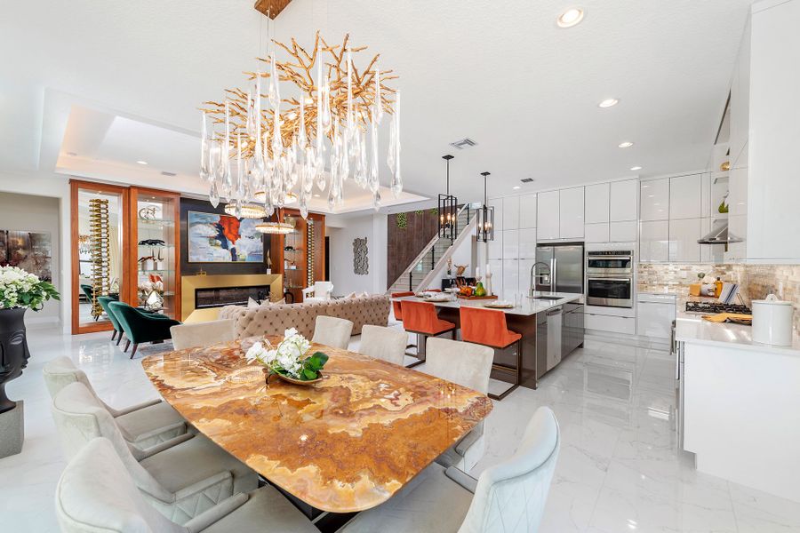 Representative furnished interior of a home built from the Pacifica by GL Homes in Lotus Edge, Boca Raton (Image 8).