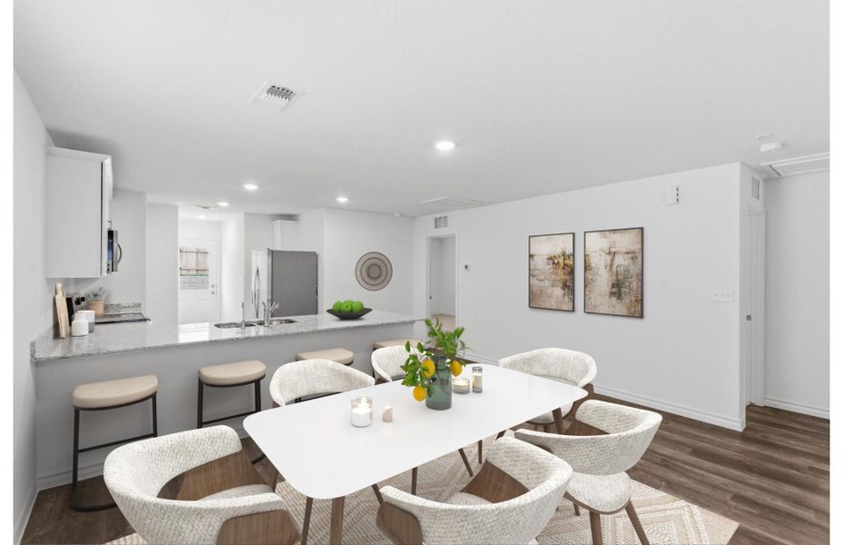 Representative furnished interior of a home built from the Kemp by Centex in Vista Real, Converse (Image 9).