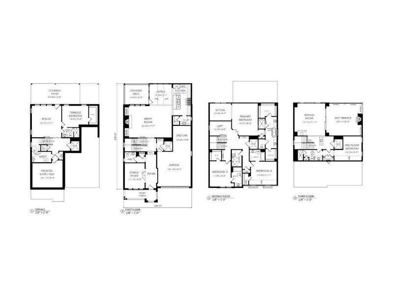 2D floor plan layout of this home in , Suwanee, GA (Image 5).