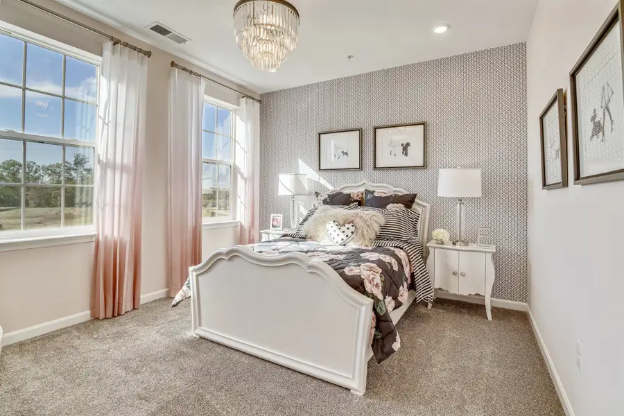 Representative furnished interior of a home built from the Jordan by Caruso Homes in Magnolia Acres, Fuquay Varina (Image 7).