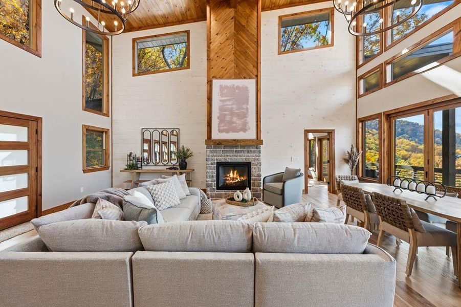 Furnished interior view inside a new home in , Blue Ridge (Image 3).