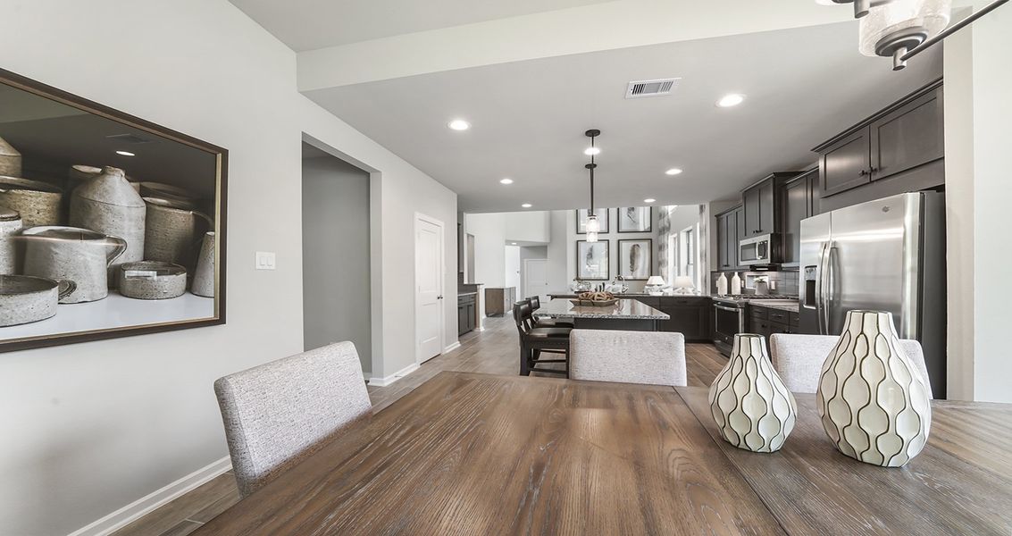 Furnished interior view inside a new home in Wood Leaf Reserve, Tomball (Image 17).
