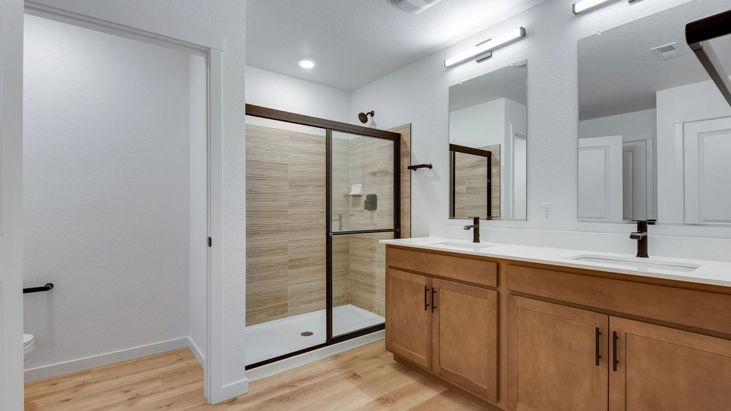 Furnished interior view inside a new home in Trails at Crowfoot, Parker (Image 9).