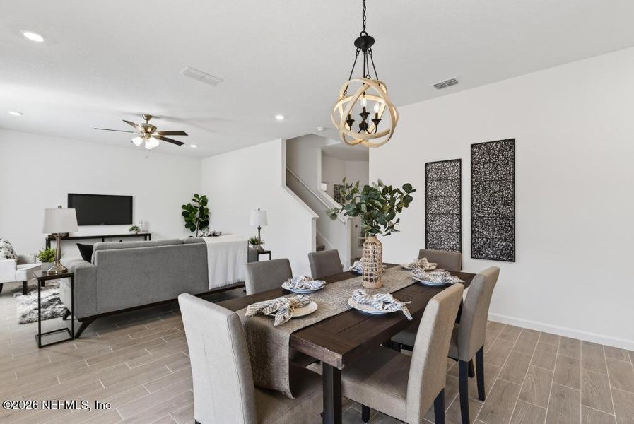 Furnished interior view inside a new home in Trailmark, St. Augustine (Image 12). Furnished interior view inside a new home in Trailmark, St. Augustine (Image 12).
