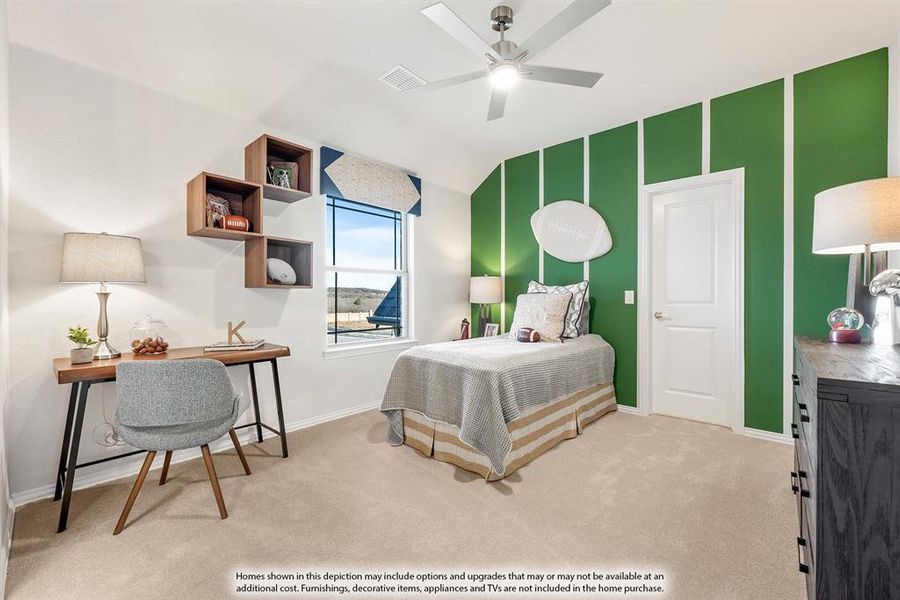 Furnished interior view inside a new home in ArrowBrooke, Aubrey (Image 31).