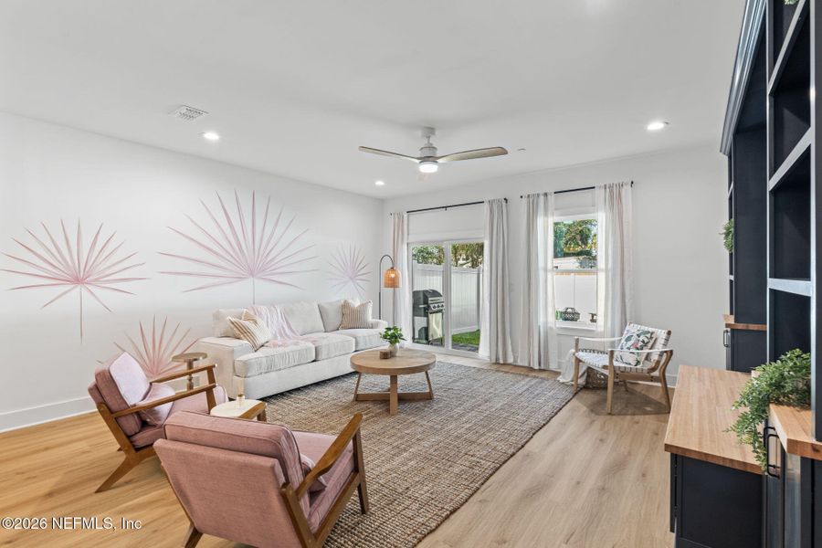 Furnished interior view inside a new home in , Jacksonville Beach (Image 18). Furnished interior view inside a new home in , Jacksonville Beach (Image 18).