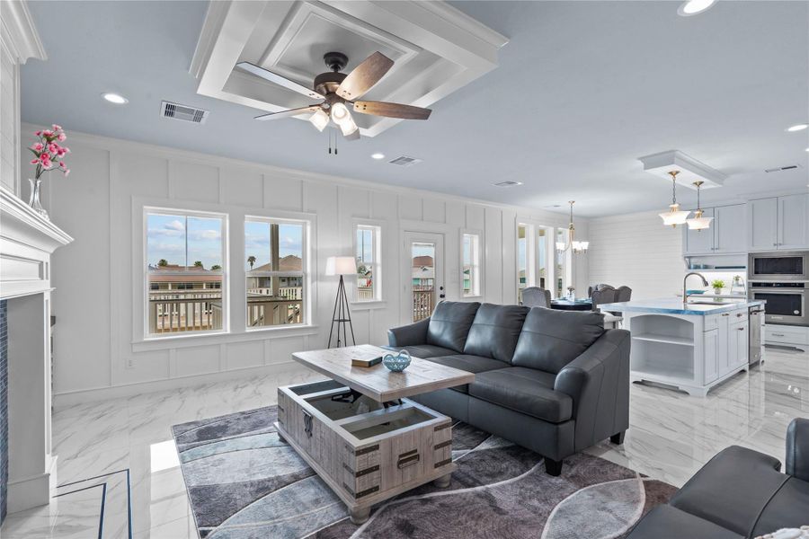 Furnished interior view inside a new home in , Bayou Vista (Image 17).