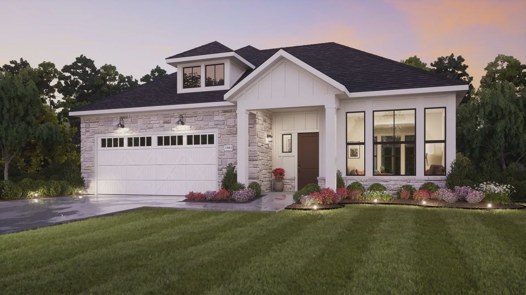 Representative exterior photo of a completed home built from the Palazzo by Epcon Communities in The Courtyards at Holly Springs, Canton, GA (Image 35). Representative exterior photo of a completed home built from the Palazzo by Epcon Communities in The Courtyards at Holly Springs, Canton, GA (Image 35).