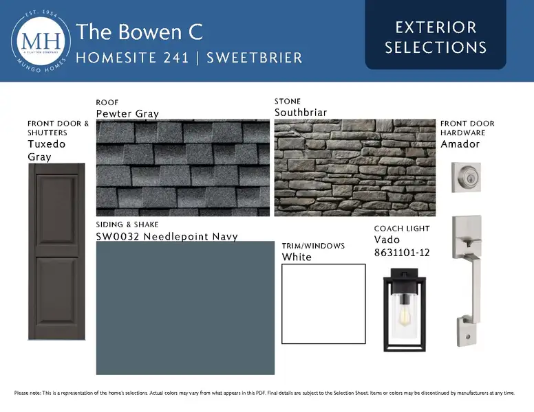 Sample of building materials used in homes in Sweetbrier, Durham (Image 4).