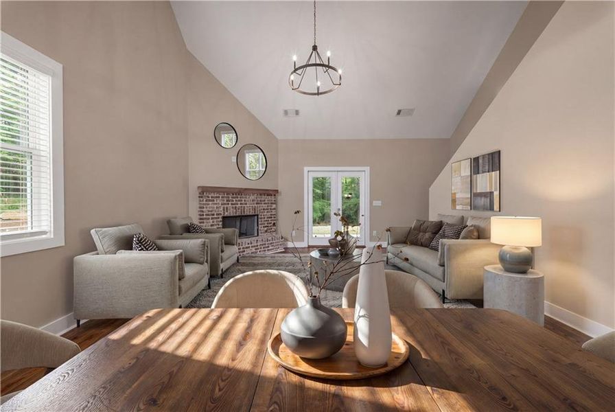 Furnished interior view inside a new home in , Woodstock (Image 9).
