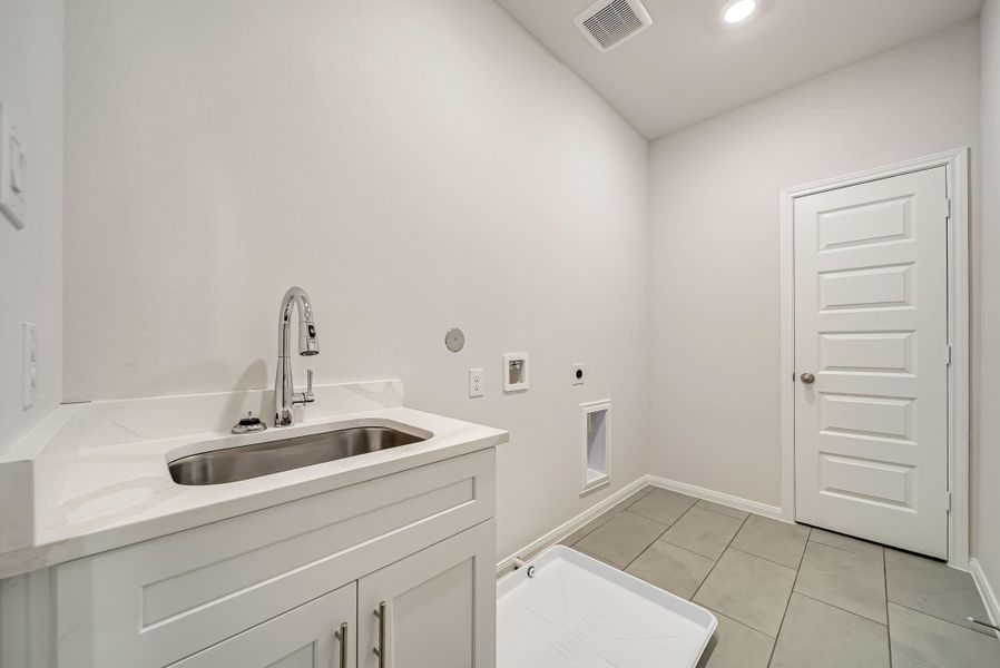 SINK in the laundry room!!!