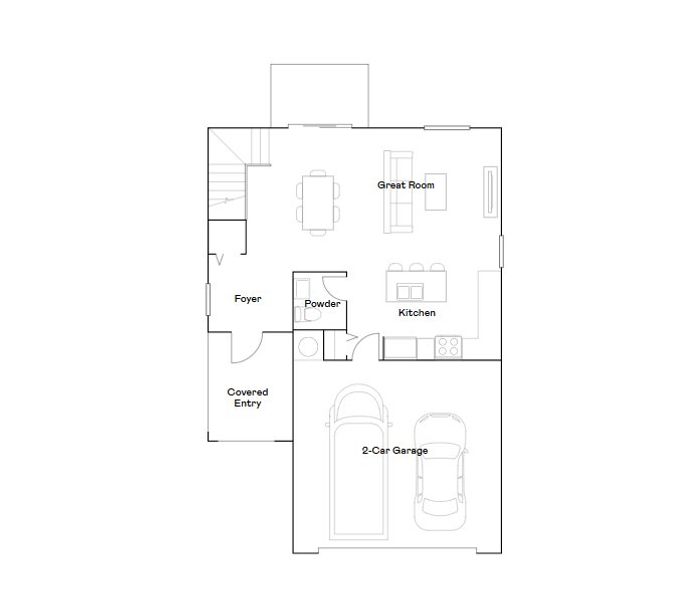 2D floor plan layout for the Lucena by Lennar in Altamira: Granada Collection, Homestead, FL (Image 5).