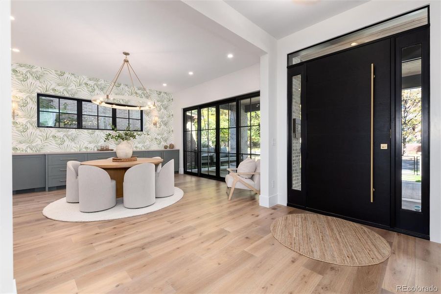 Entry, dining room Entry, dining room