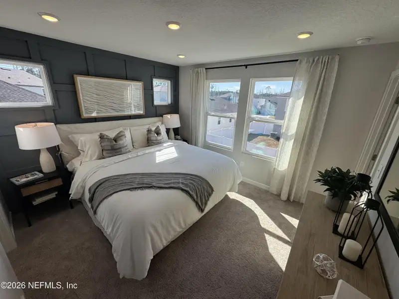 Furnished interior view inside a new home in , Jacksonville (Image 8). Furnished interior view inside a new home in , Jacksonville (Image 8).