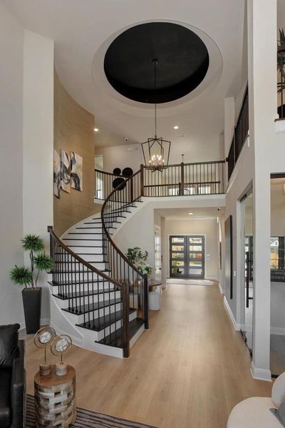 Furnished interior view inside a new home in Wolf Ranch West Bend - 60', Georgetown (Image 18).