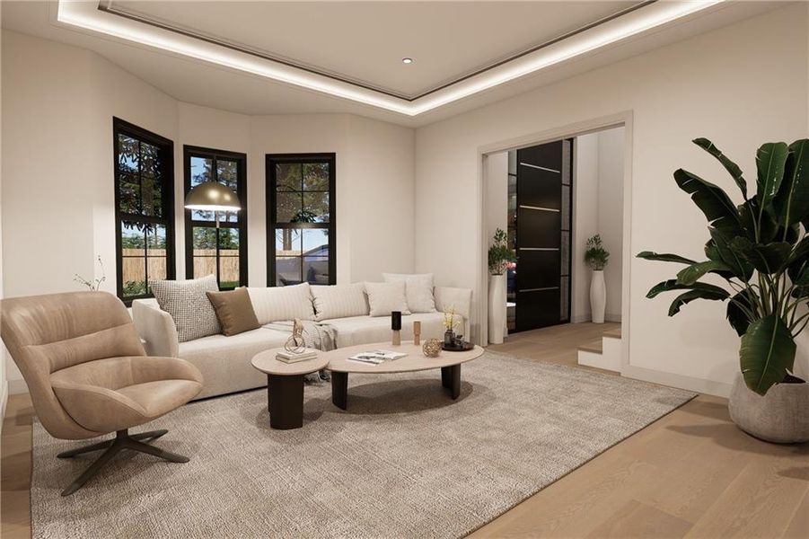 Furnished interior view inside a new home in , Fairburn (Image 4).