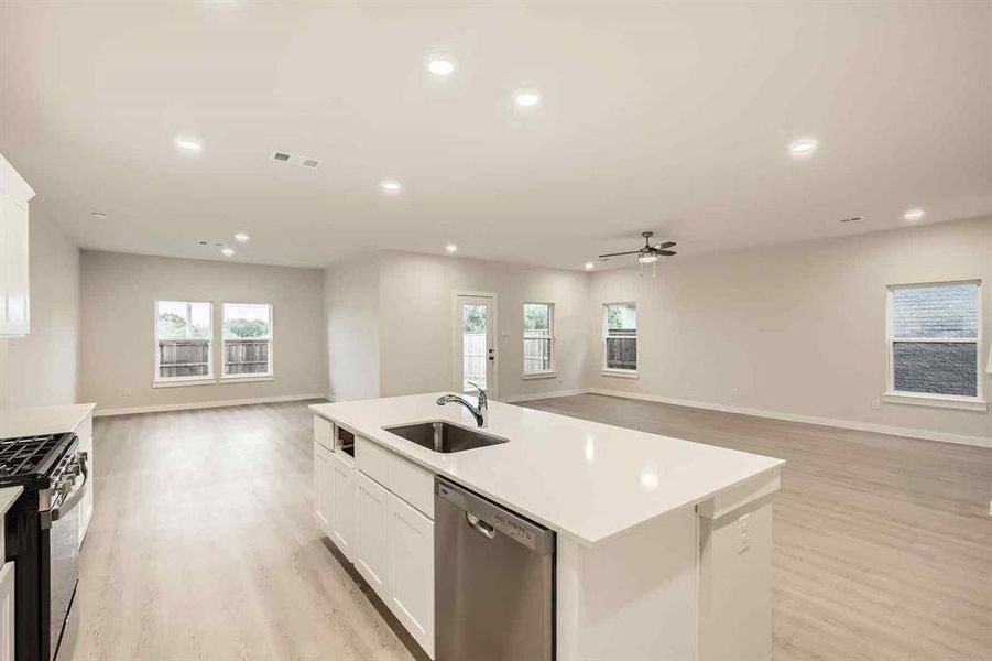 Furnished interior view inside a new home in Prestige Collection at Overland Grove, Forney (Image 7).