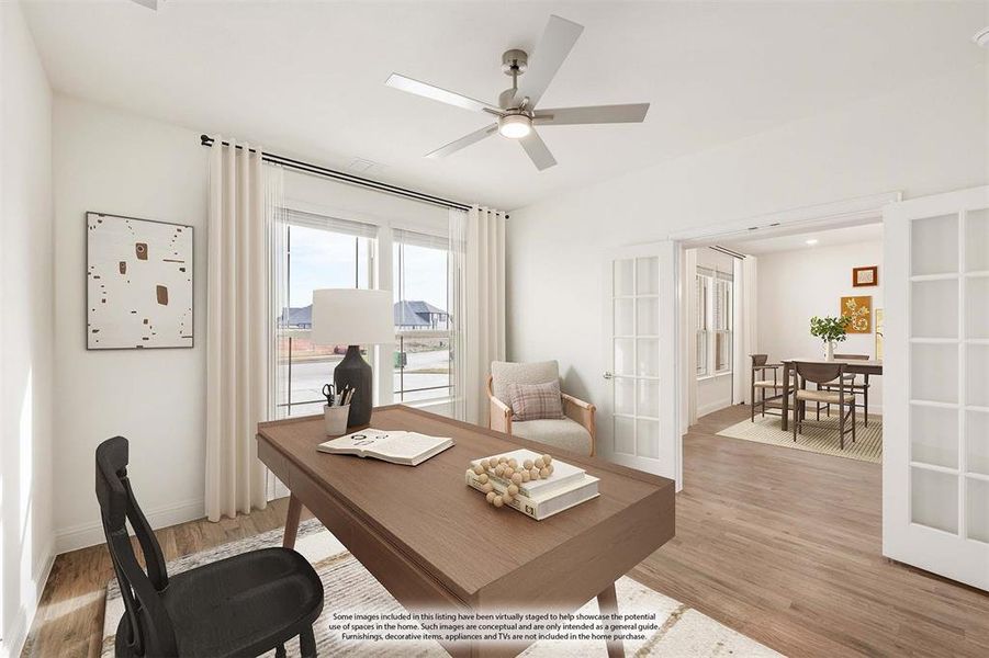 Furnished interior view inside a new home in Wildflower Ranch 60-65, Fort Worth (Image 10).