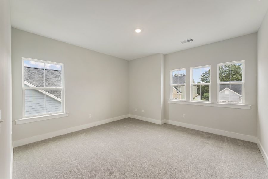 Spacious, unfurnished interior of a new home in Cottages at Lake Emory, Inman (Image 26). Spacious, unfurnished interior of a new home in Cottages at Lake Emory, Inman (Image 26).