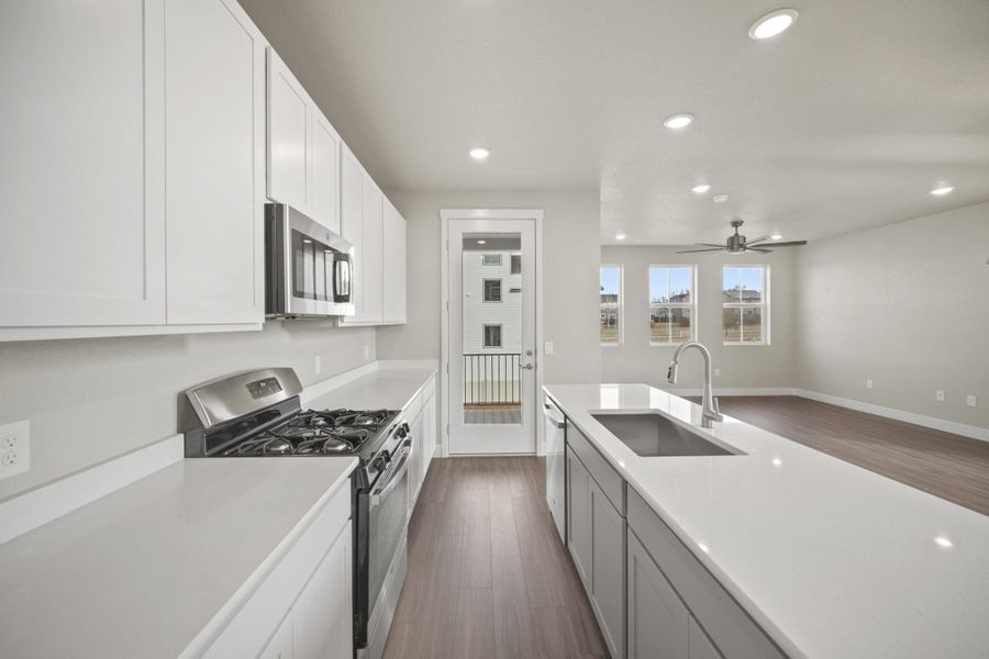 Furnished interior view inside a new home in Pony Park, Colorado Springs (Image 8). Furnished interior view inside a new home in Pony Park, Colorado Springs (Image 8).