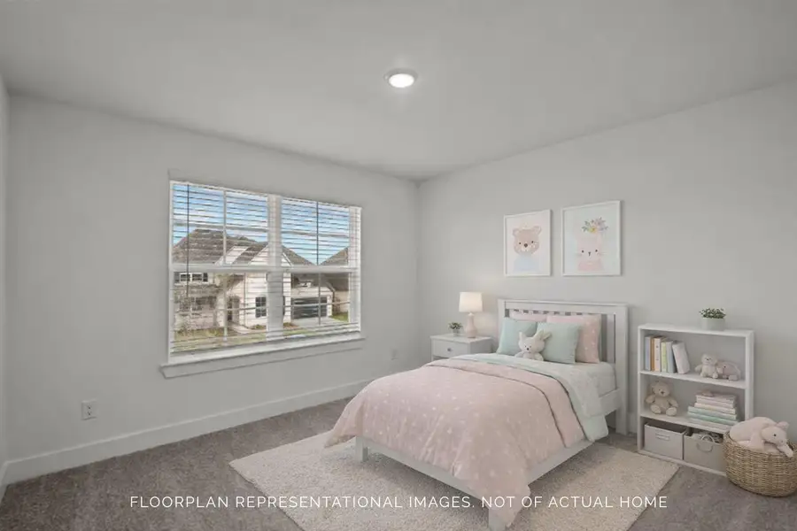 Furnished interior view inside a new home in The Oaks on 6th Street, Magnolia (Image 16).