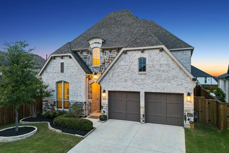 Front exterior of a new home in , The Colony, TX, highlighting curb appeal (Image 21).